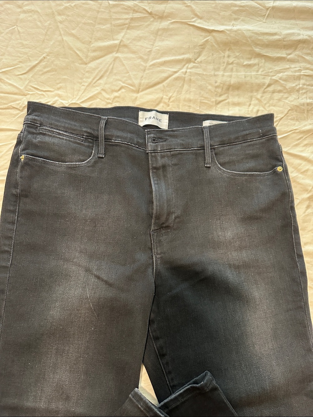 Frame Denim women  Le high skinny Black Jeans